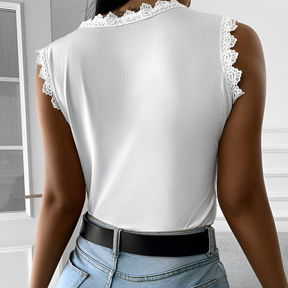 Aurélie® | Blusa Elegante de Renda Sem Mangas